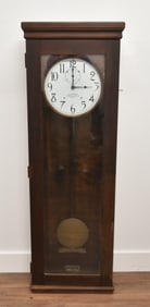 MAHOGANY INTERNATIONAL TIME RECORDING MASTER CLOCK
