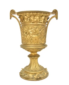 FRENCH 19thC LOUIS XVI BRONZE ORMOLU VASE