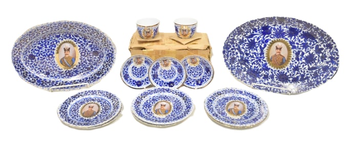SELECTON OF QAJAR STYLE PORCELAIN