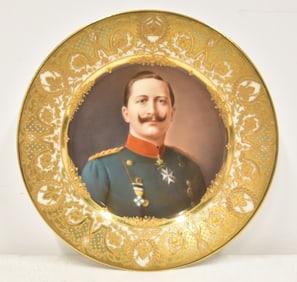 DRESDEN GERMANY KAISER WILHELM II PORTRAIT PLATE