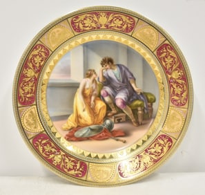 ROYAL VIENNA "ANTONIUS & KLEOPATRA" PLATE