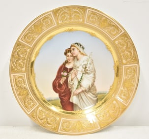 ROYAL VIENNA HAND PAINTED PORCELAIN PLATE