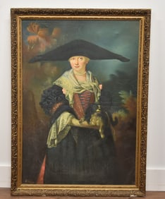 OIL ON CANVAS "LA BELLE STRASBOURGEOISE"