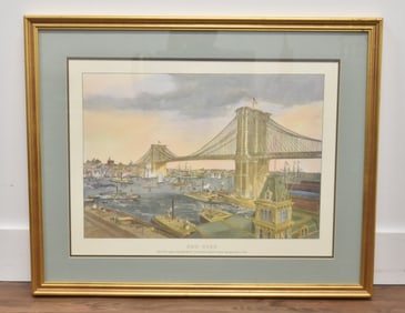 BROOKLYN BRIDGE NEW YORK PRINT