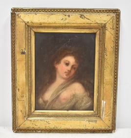 ANTIQUE CONTINENTAL SCHOOL OIL ON PANEL