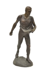 ADOLF JOSEF POHL , BRONZE FARMER SOWING SEEDS