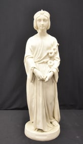 COPELAND PARIAN PORCELAIN "CHASTITY" STATUE
