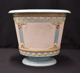 F & AG GERBING AUSTRIAN CERAMIC JARDINIERE