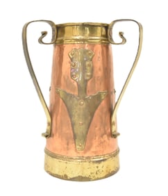 STICKLEY BROTHERS LARGE 3-HANDLE RUSSIAN VASE