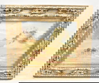 OIL ON CANVAS EGYPTIAN PYRAMIDS