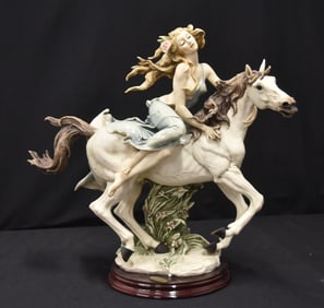 GUISEPPE ARMANI "LIBERTY RIDING HORSE" SCULPTURE