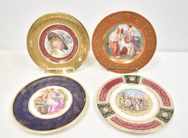 (4) PORCELAIN PLATES