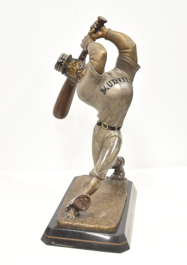 BILL TOMA STEE-RIKE THREE BASEBALL BRONZE FIGURE (1 of 12)