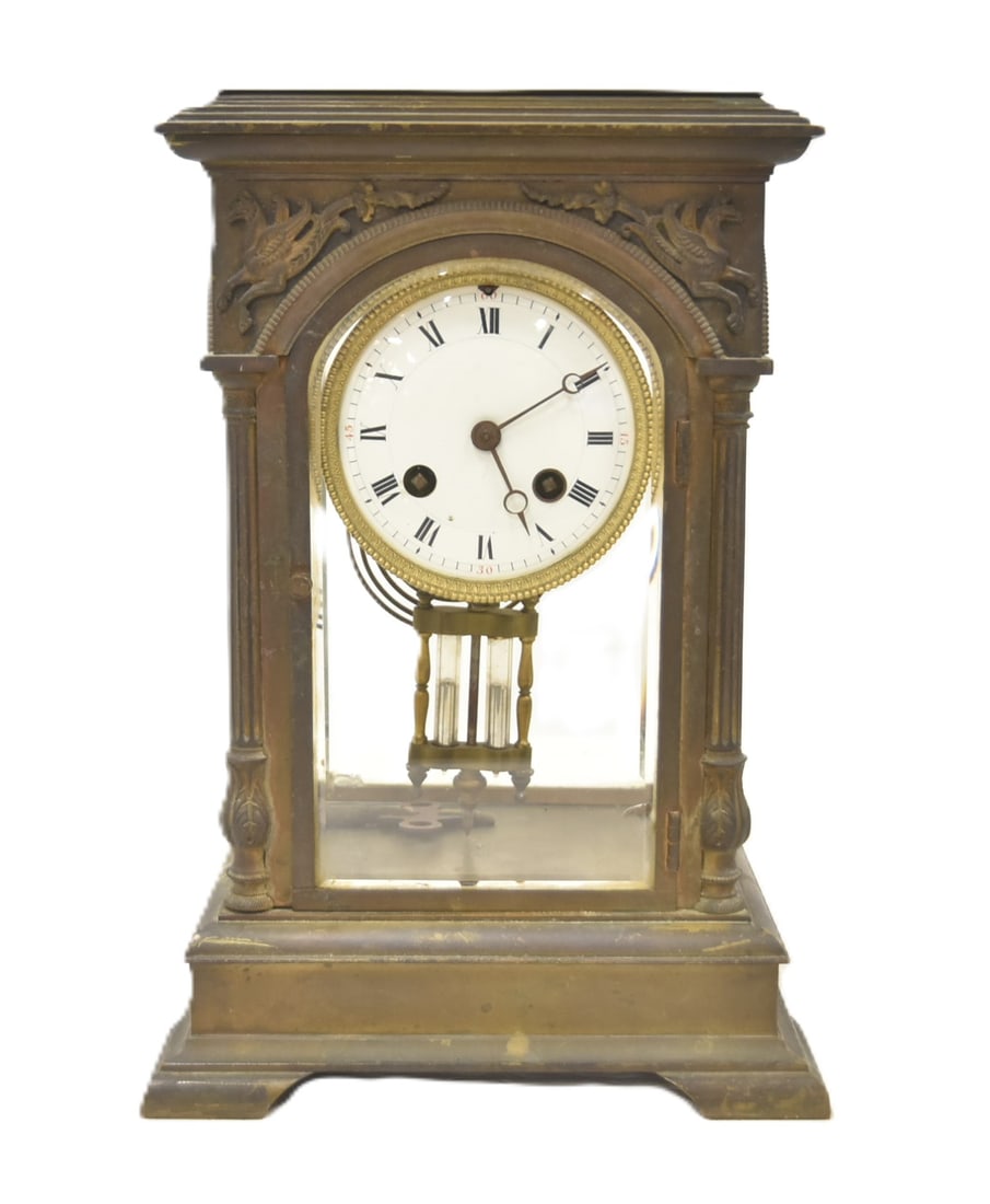 FRENCH BRONZE & CRYSTAL REGULATOR (1 of 8)