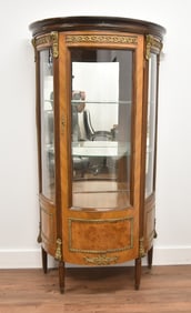 FRENCH STYLE BRONZE MOUNTED VITRINE CABINET