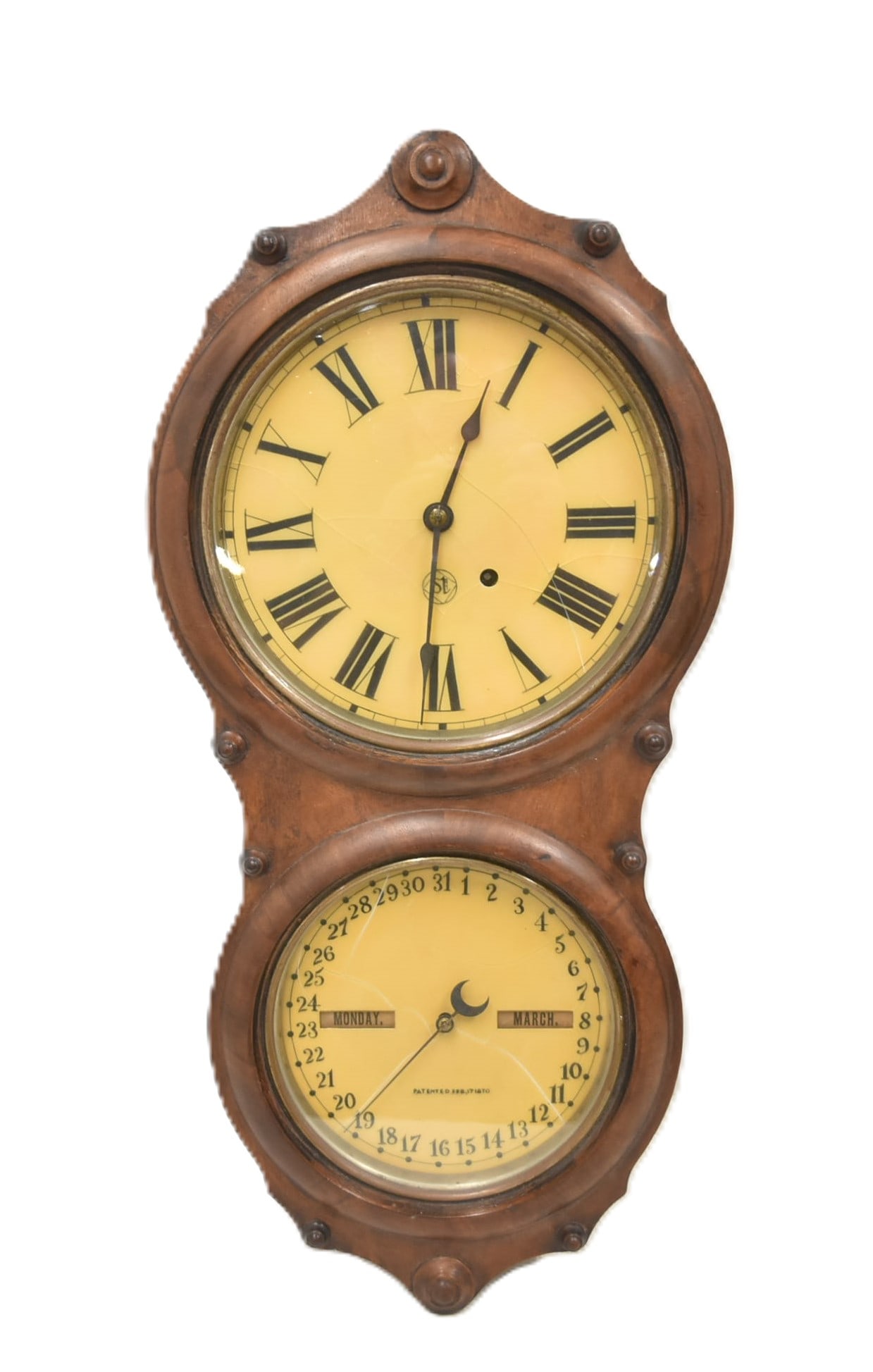 SETH THOMAS OFFICE CALENDAR WALL CLOCK No. 6 (1 of 12)