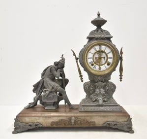 ANSONIA FIGURAL STATUE CLOCK