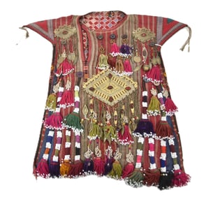 CHILDS TURKMEN CEREMONIAL VEST WITH JEWELS