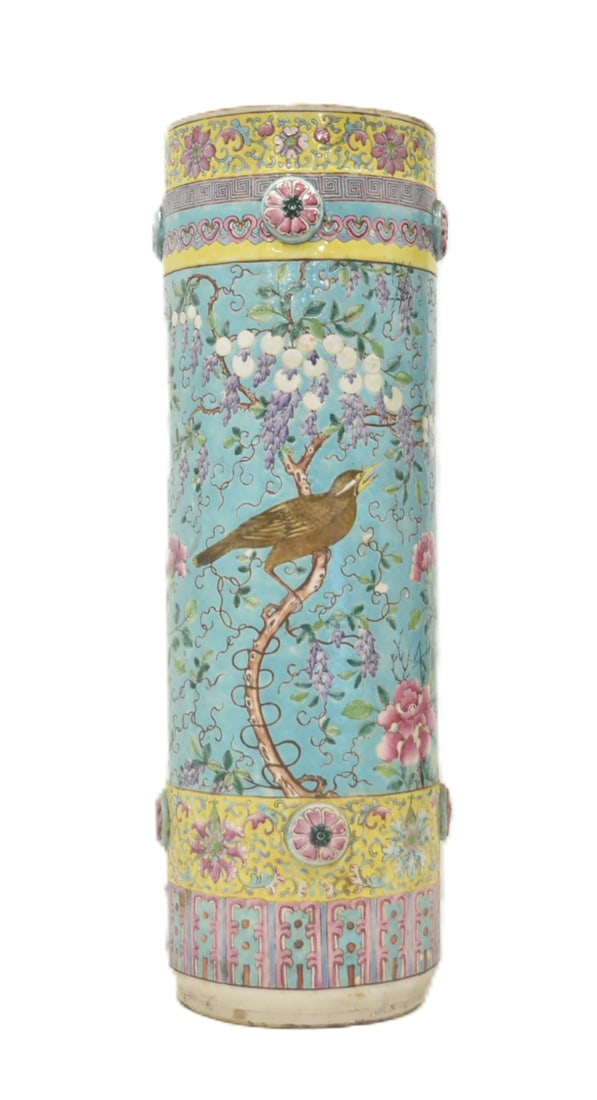 ANTIQUE CHINESE PORCELAIN UMBRELLA STAND (1 of 10)