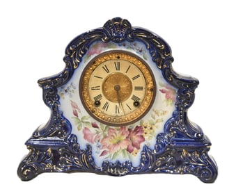 ANSONIA "PECONIC" CHINA CASE CLOCK
