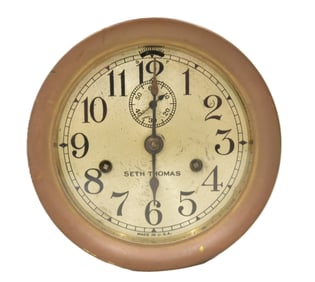 SETH THOMAS BRASS SHIPS CLOCK
