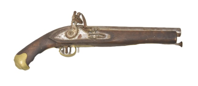 ANTIQUE 19thC TOWER BRITISH FLINTLOCK PISTOL