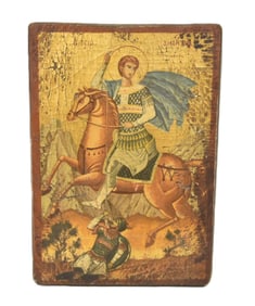 HAND PAINTED ICON OF SAINT DEMETRIUS