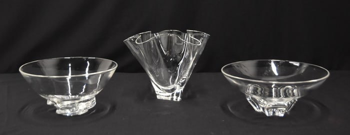 (3) STEUBEN CRYSTALS BOWLS