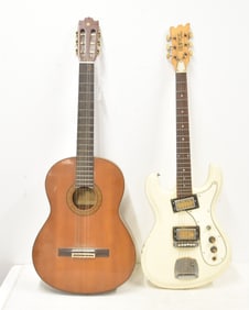 YAMAHA G 235 GUITAR / UNIVOX HI FLIER GUITAR