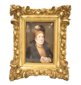 BERLIN PORCELAIN PLAQUE OF PHILIPPINE WELSER