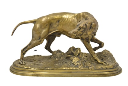 PIERRE JULES MENE BRONZE DOG
