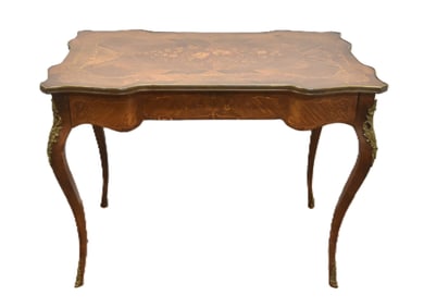 ANTIQUE FRENCH MARQUETRY INLAID DESK