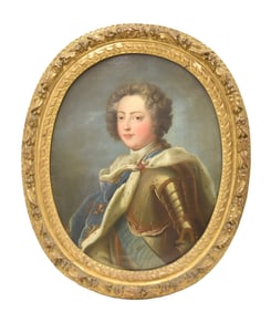 ATTR JEAN BAPTISTE VAN LOO , LOUIS XV PORTRAIT