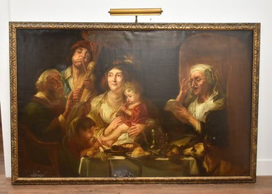 AFTER JACOB JORDAENS , 18th - 19thC OIL ON CANVAS
