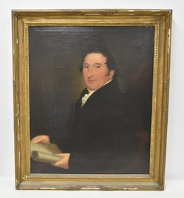 BRITISH SCHOOL , OIL ON CANVAS PORTRAIT