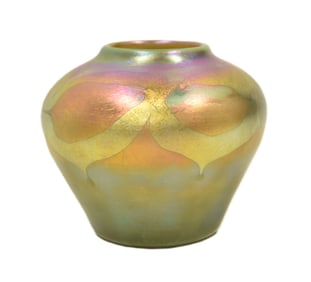 LC TIFFANY FAVRILE ART GLASS VASE