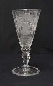 THURINGIAN ROYAL ENGRAVED GOBLET