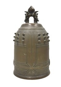 JAPANESE BRONZE TEMPLE BONSHO BELL