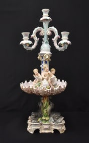 LARGE GERMAN PORCELAIN CENTERPIECE