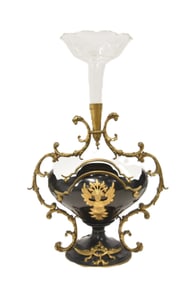 PATINATED & GILT EPERGNE CENTERPIECE