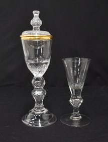 ANTIQUE 18th - 19thC GERMAN POKAL & GLASS