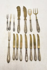 (15)pc 800 SILVER FRUIT SET
