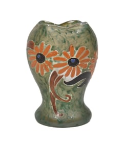 LEGRAS CAMEO ART GLASS VASE "MARGUERITES"