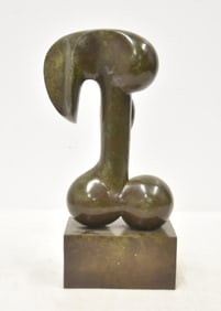 MARYON KANTAROFF , BRONZE ABSTRACT SCULPTURE