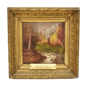 ATTR JOHN JOSEPH ENNEKING , OIL ON BOARD
