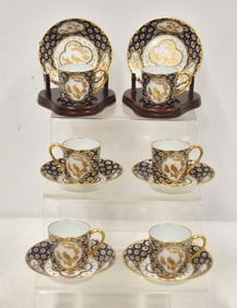 (6) BERNARDAUD LIMOGES CUPS & SAUCERS