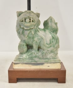 HARDSTONE FOO DOG GAURDIAN LAMP
