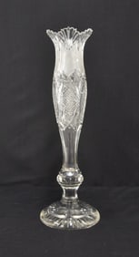 AMERICAN BRILLIANT CUT TRUMPET VASE