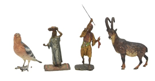 (4) AUSTRIAN COLD PAINTED BRONZE MINIATURES