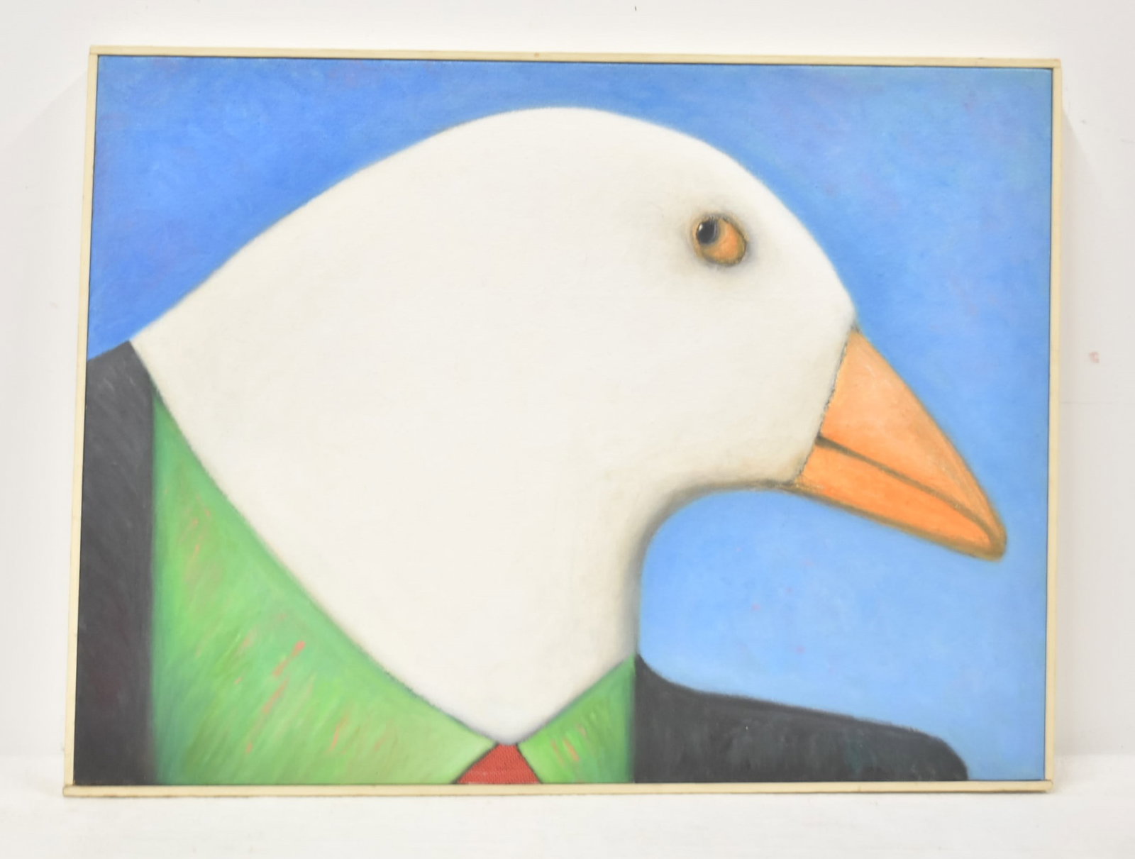 KEN HOFFMAN , OIL ON CANVAS DUCK MAN: KEN HOFFMAN , OIL ON CANVAS DUCK MAN , SIGNED & DATED 2005 ; TITLED INVERSO - 18 1/2" x 25"